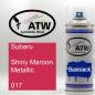 Preview: Subaru, Shiny Maroon Metallic, 017: 400ml Sprühdose, von ATW Autoteile West.
